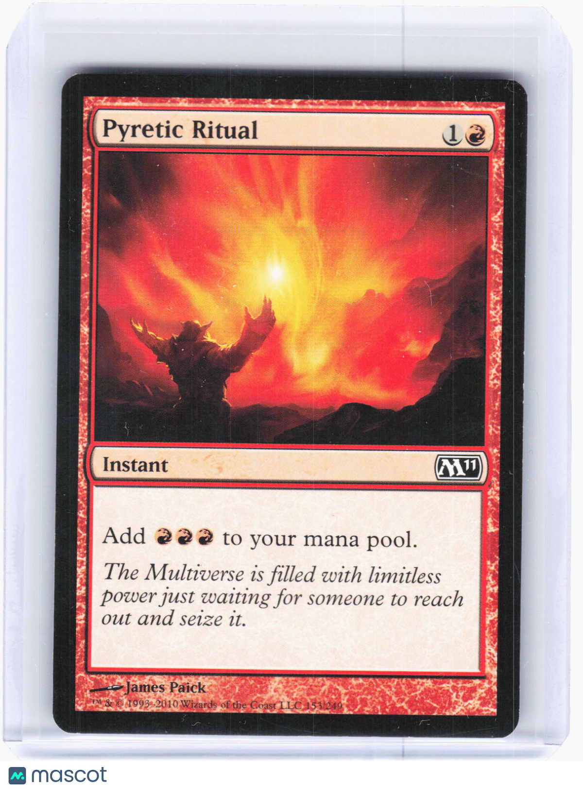 2010 Magic: The Gathering—Pyretic Ritual #153 Magic 2011—C Non-Foil (MP)