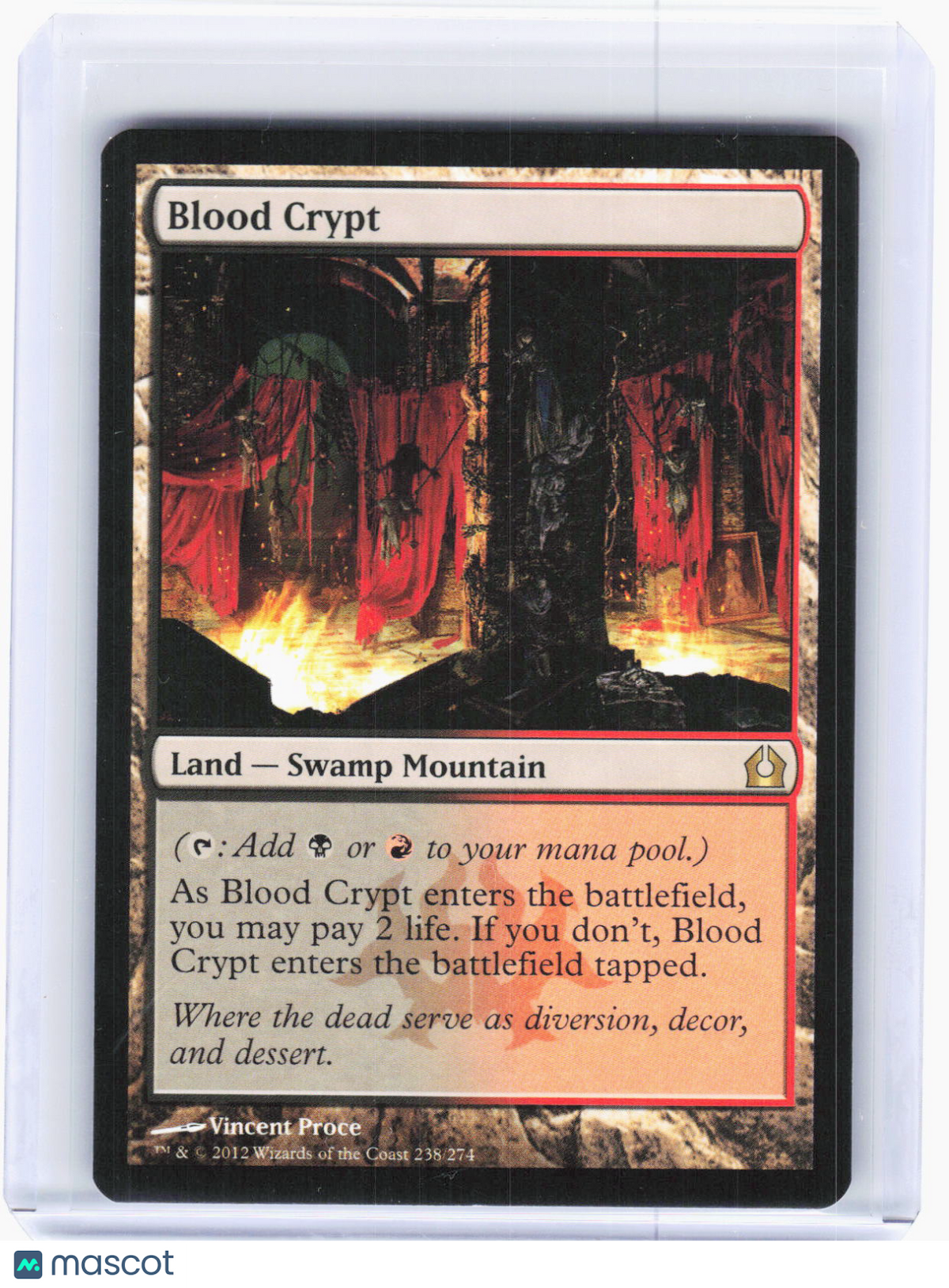 2012 Magic: The Gathering—Blood Crypt #238 Return to Ravnica—Rare Non-Foil