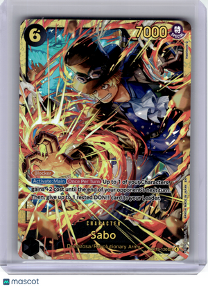 2023 One Piece Card Game—Sabo #120 Carrying on His Will—SEC Foil