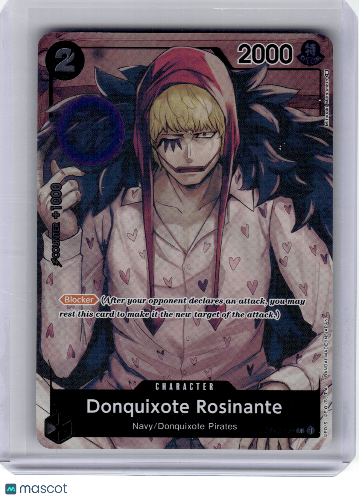 2023 One Piece Card Game—Donquixote Rosinante #108 OP-02—Common