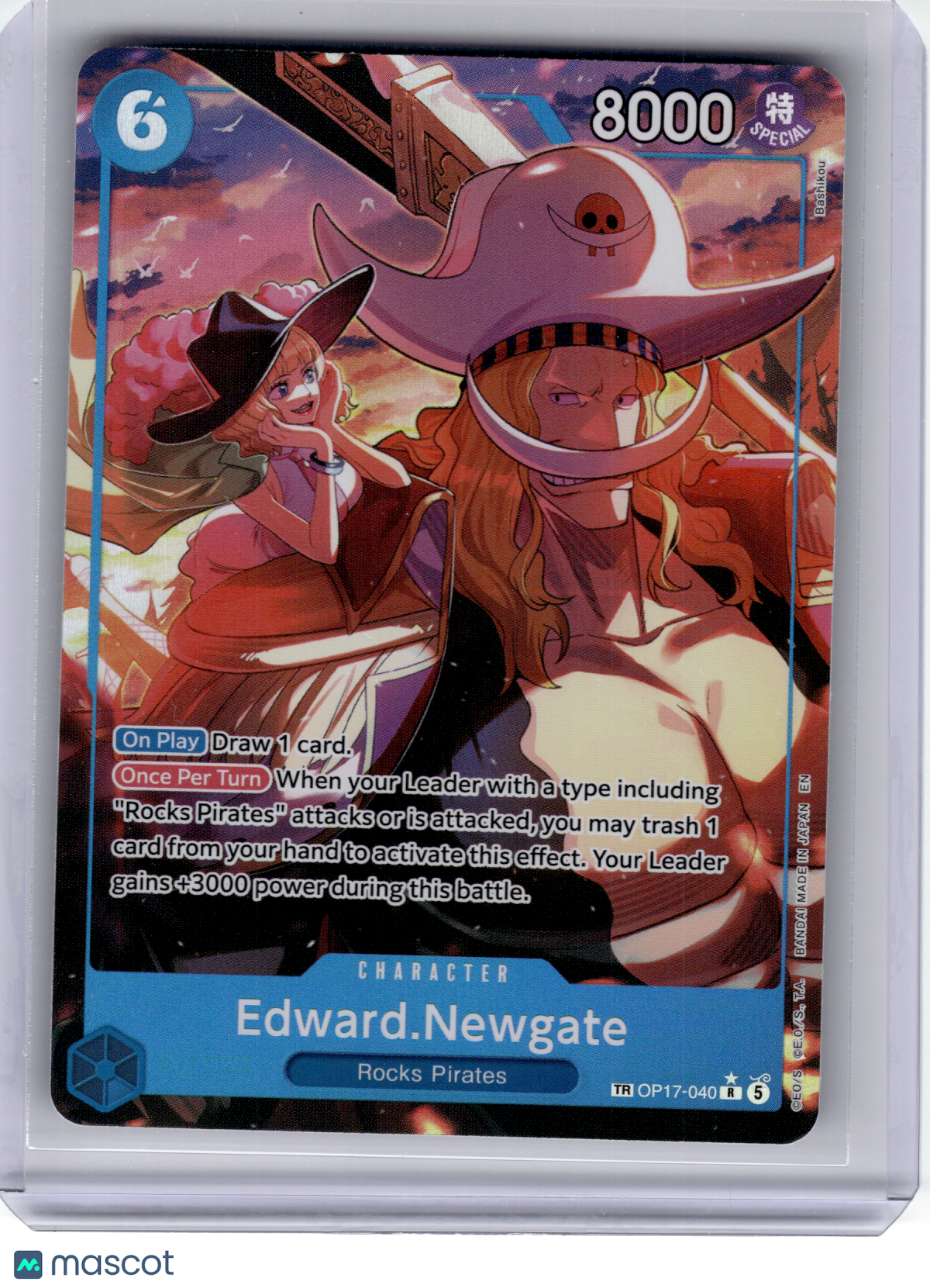 2024 One Piece Card Game—Edward.Newgate #040 OP-17— Treasure Rare