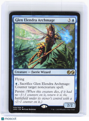 2018 Magic: The Gathering—Glen Elendra Archmage #058 (UMA) R Non-Foil (LP)
