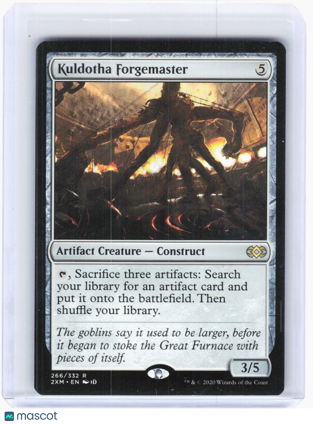 2020 Magic: The Gathering—Kuldotha Forgemaster #266 Double Masters—Rare Non-Foil