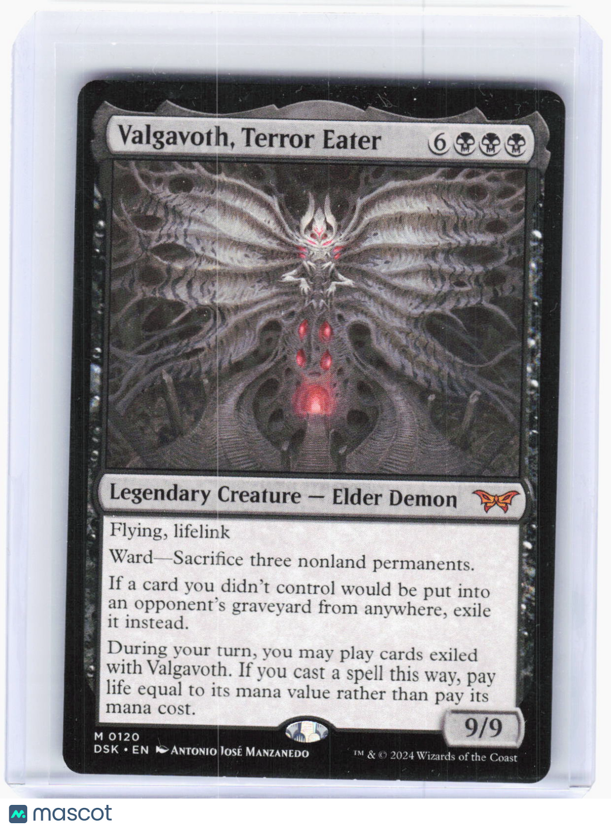 2024 Magic: The Gathering—Valgavoth, Terror Eater #0120 (DSK)—M Non-Foil