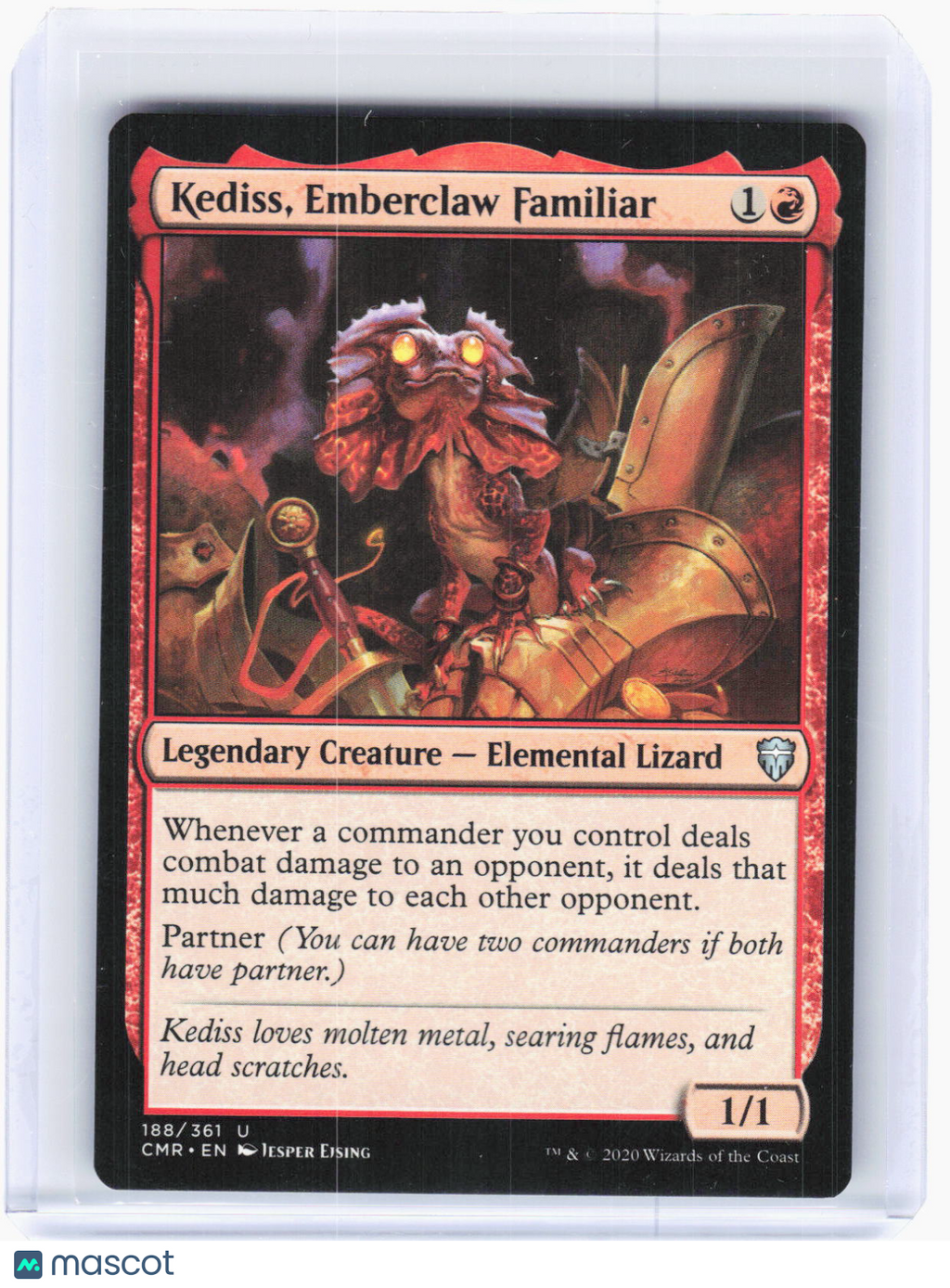 2020 Magic: The Gathering—Kediss, Emberclaw Familiar #188 (CMR)—UC Non-Foil (LP)
