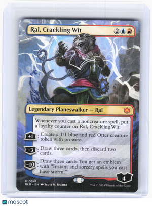2024 Magic: The Gathering—Ral, Crackling Wit #0341 Bloomburrow—M Non-Foil