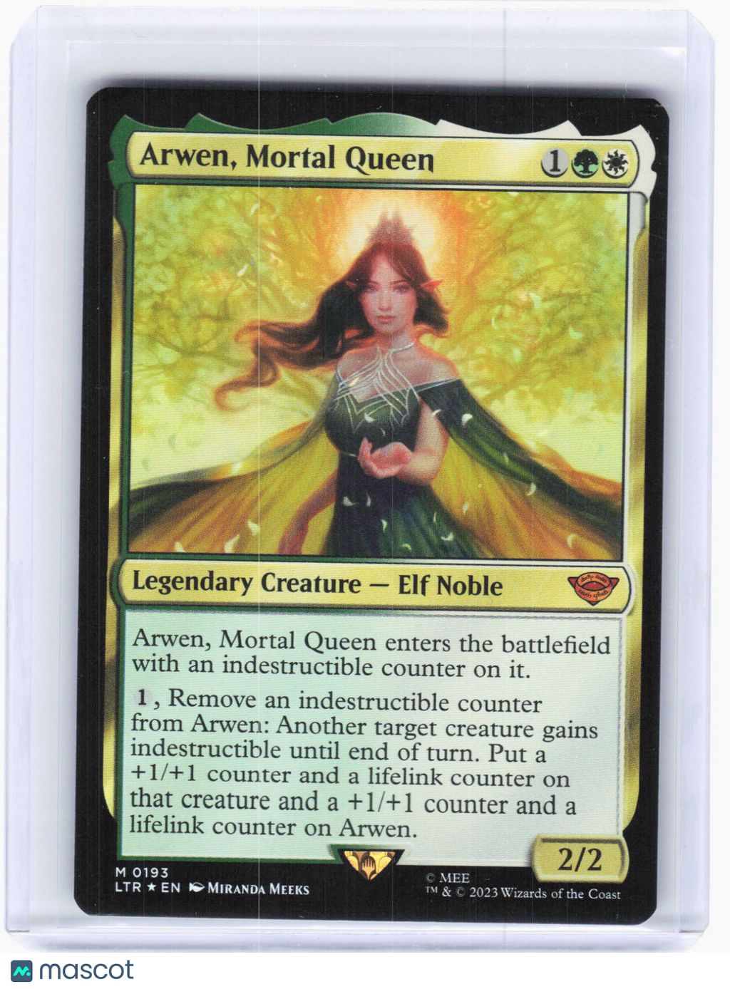 2023 Magic: The Gathering—Arwen, Mortal Queen #0193 (LTR)—M Foil