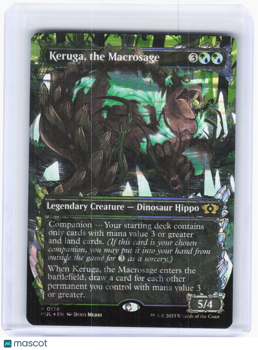 2023 Magic: The Gathering—Keruga, the Macrosage (Halo Foil) #178 (MUL)—Rare Foil