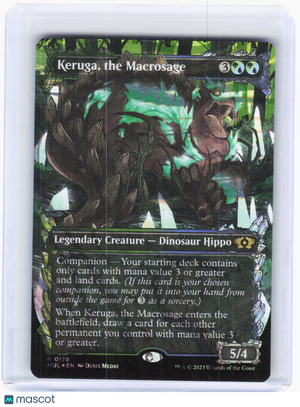 2023 Magic: The Gathering—Keruga, the Macrosage (Halo Foil) #178 (MUL)—Rare Foil