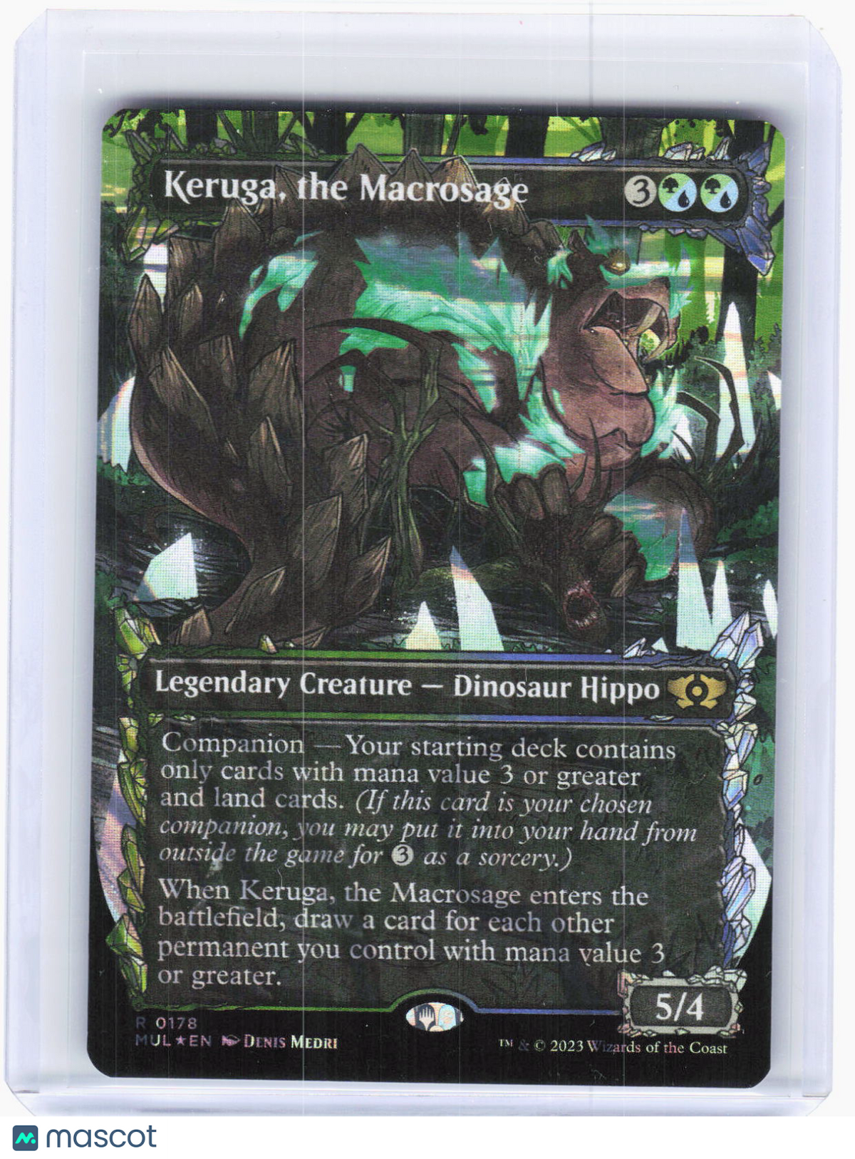 2023 Magic: The Gathering—Keruga, the Macrosage (Halo Foil) #178 (MUL)—Rare Foil