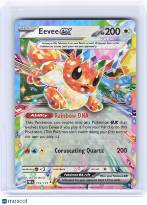 2025 Pokemon—Eevee ex #75 Prismatic Evolutions—Double Rare Holo