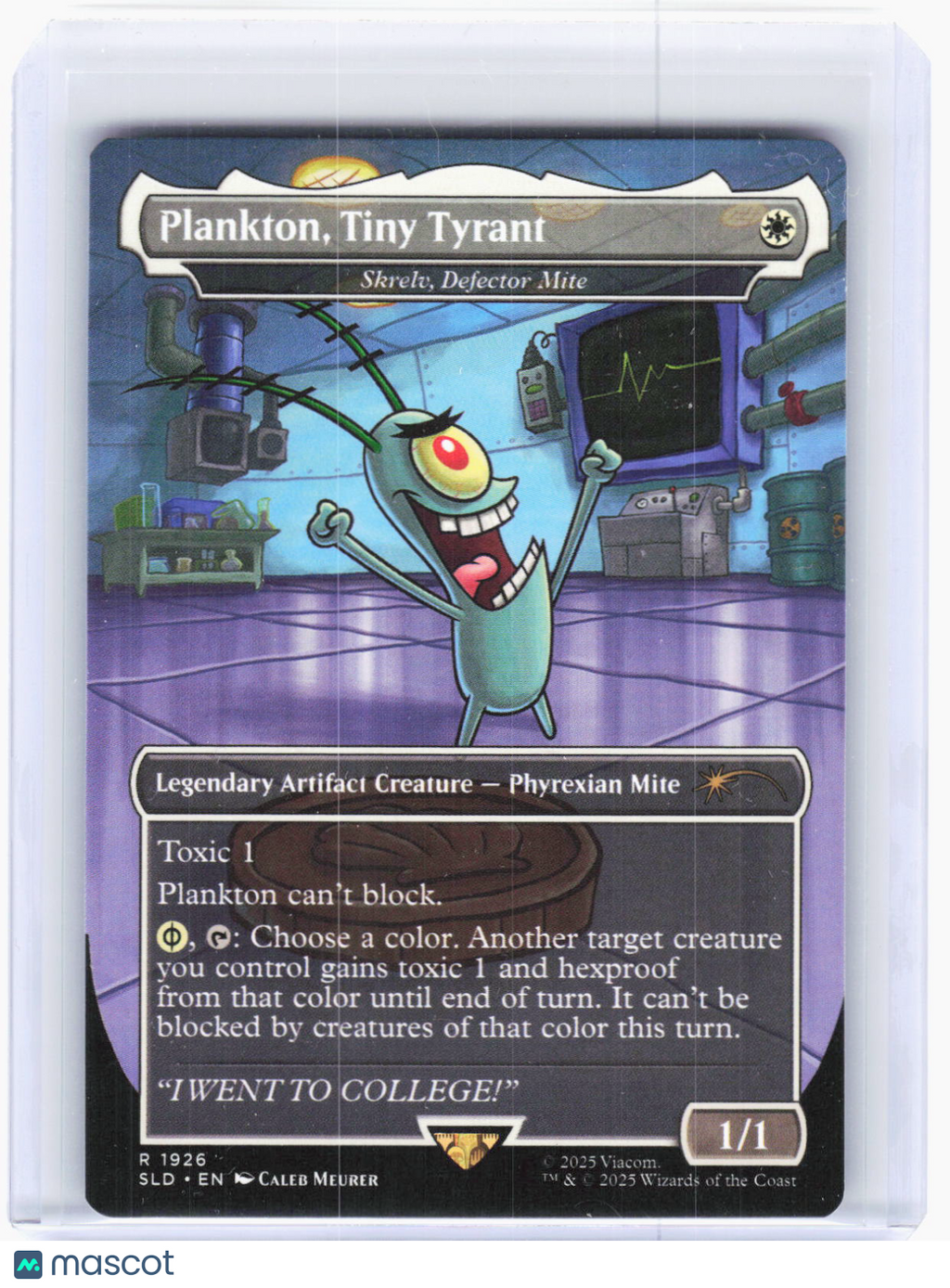 2025 Magic: The Gathering—Plankton, Tiny Tyrant #1926 (SLD)—R Non-Foil