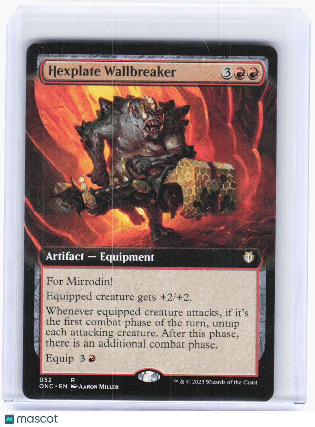 2023 Magic: The Gathering—Hexplate Wallbreaker #52 (ONC)—R Non-Foil