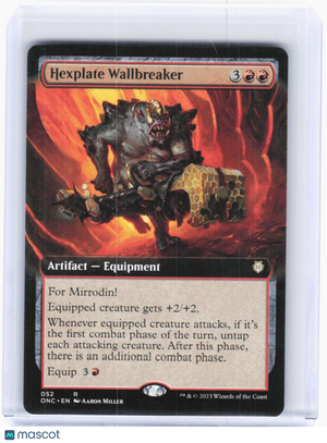 2023 Magic: The Gathering—Hexplate Wallbreaker #52 (ONC)—R Non-Foil