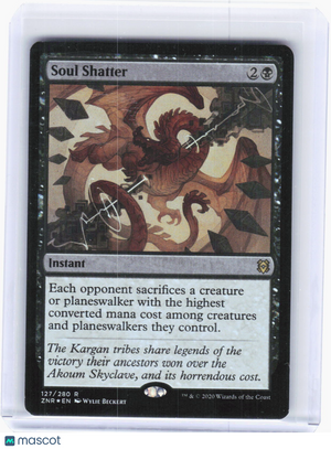 2020 Magic: The Gathering—Soul Shatter #127 Zendikar Rising—Rare Foil