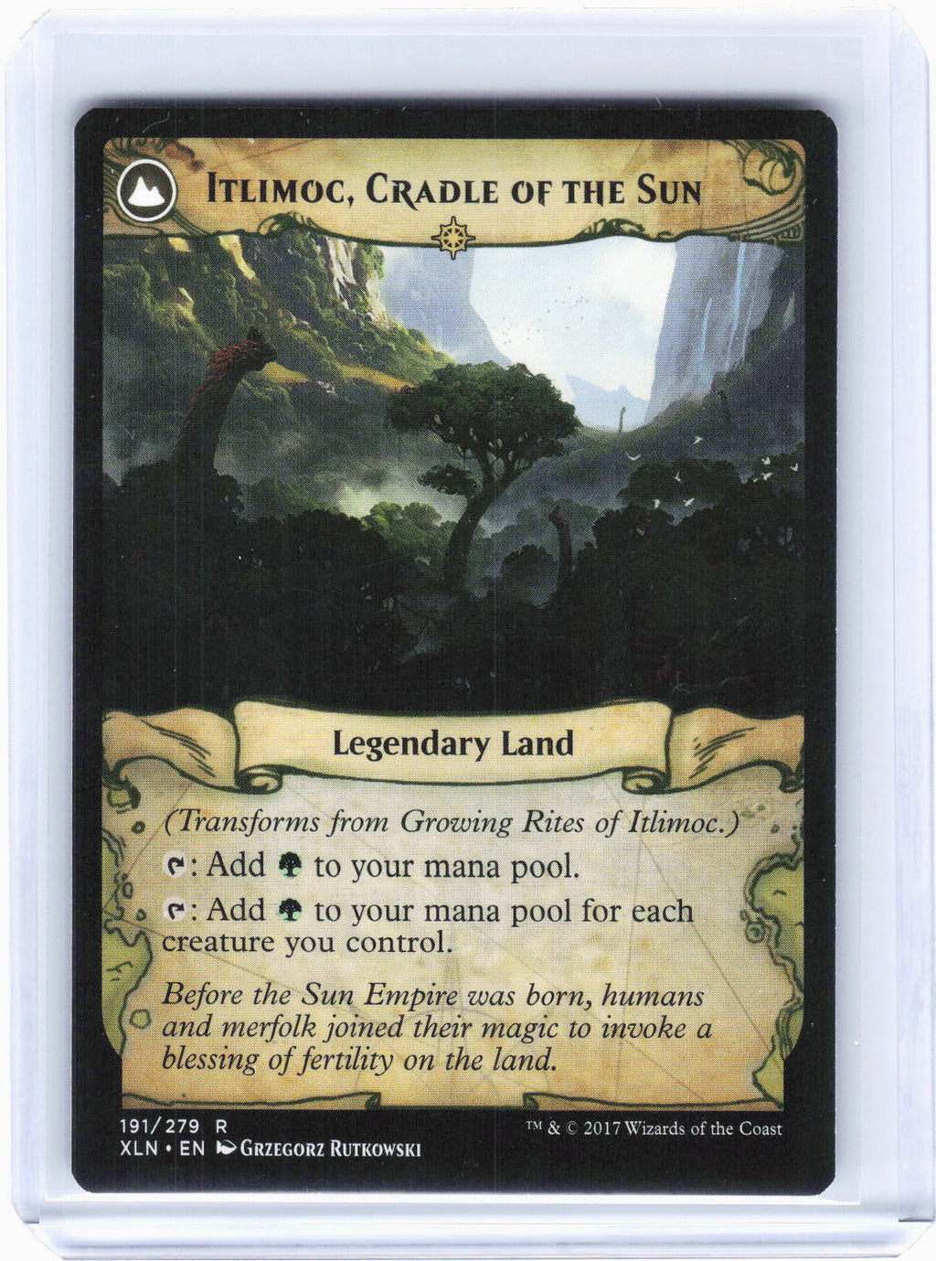 2017 Magic: The Gathering—Growing Rites of Itlimoc #191 Ixalan—Rare Non-Foil