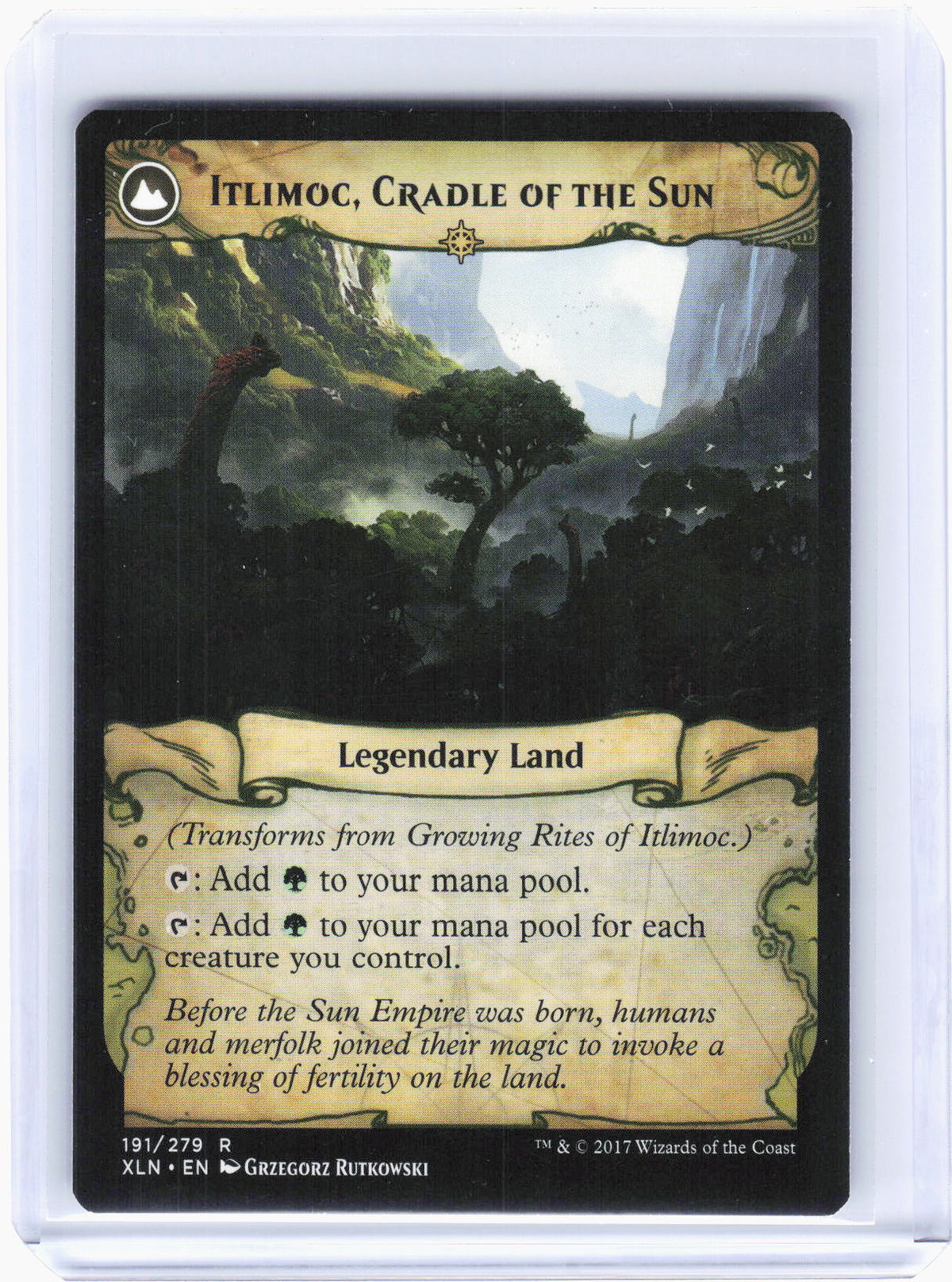 2017 Magic: The Gathering—Growing Rites of Itlimoc #191 Ixalan—Rare Non-Foil