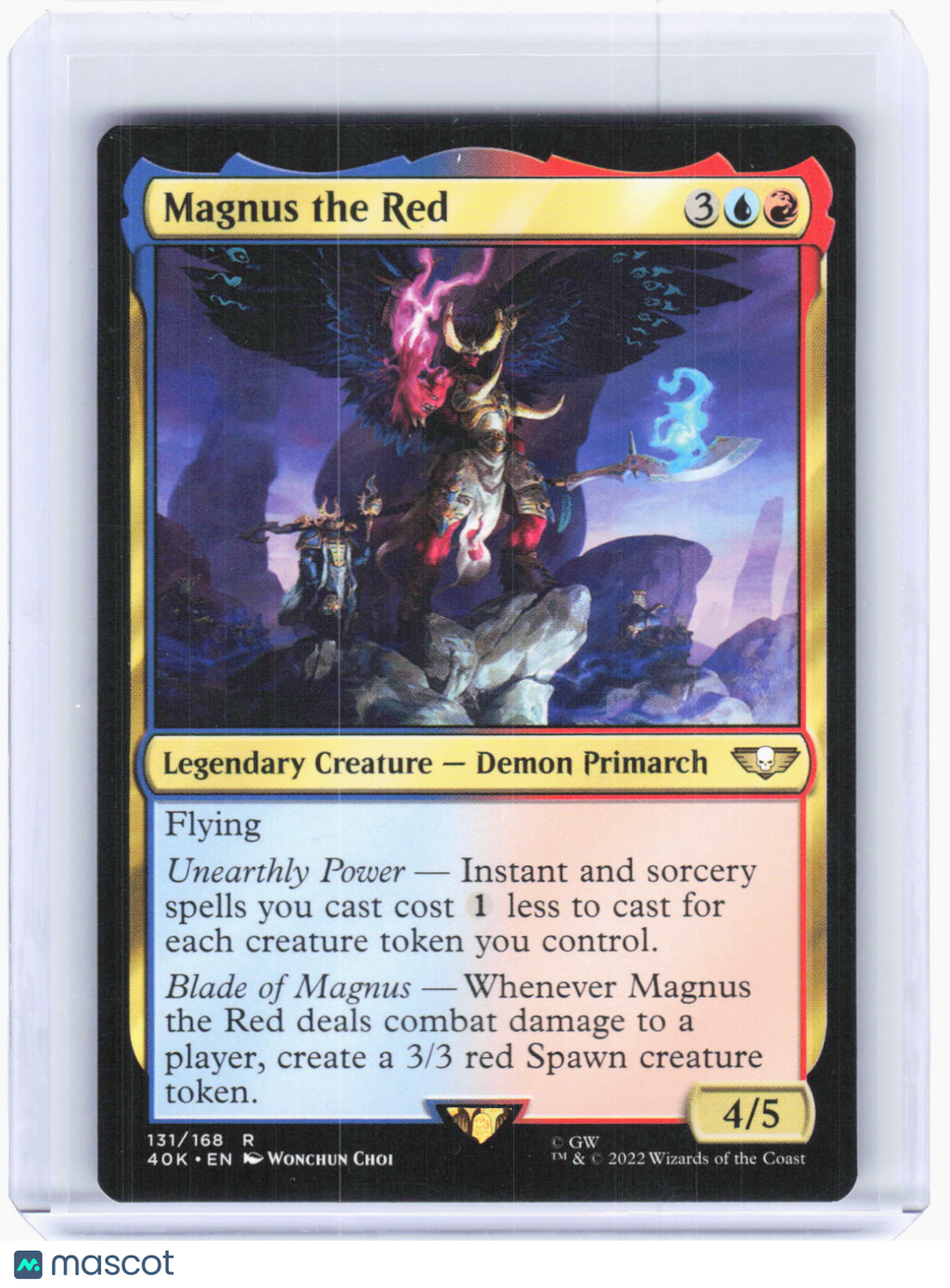 2022 Magic: The Gathering—Magnus the Red #`131 (40K) —R Non-Foil