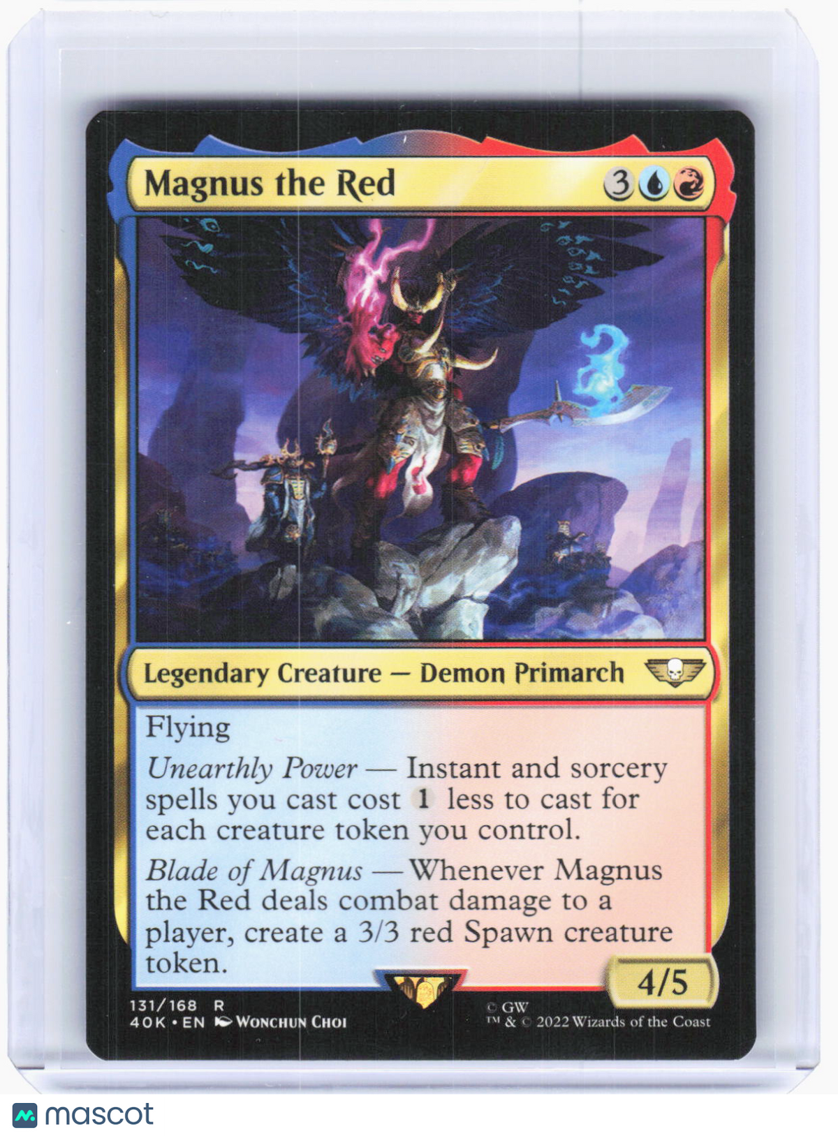 2022 Magic: The Gathering—Magnus the Red #`131 (40K) —R Non-Foil