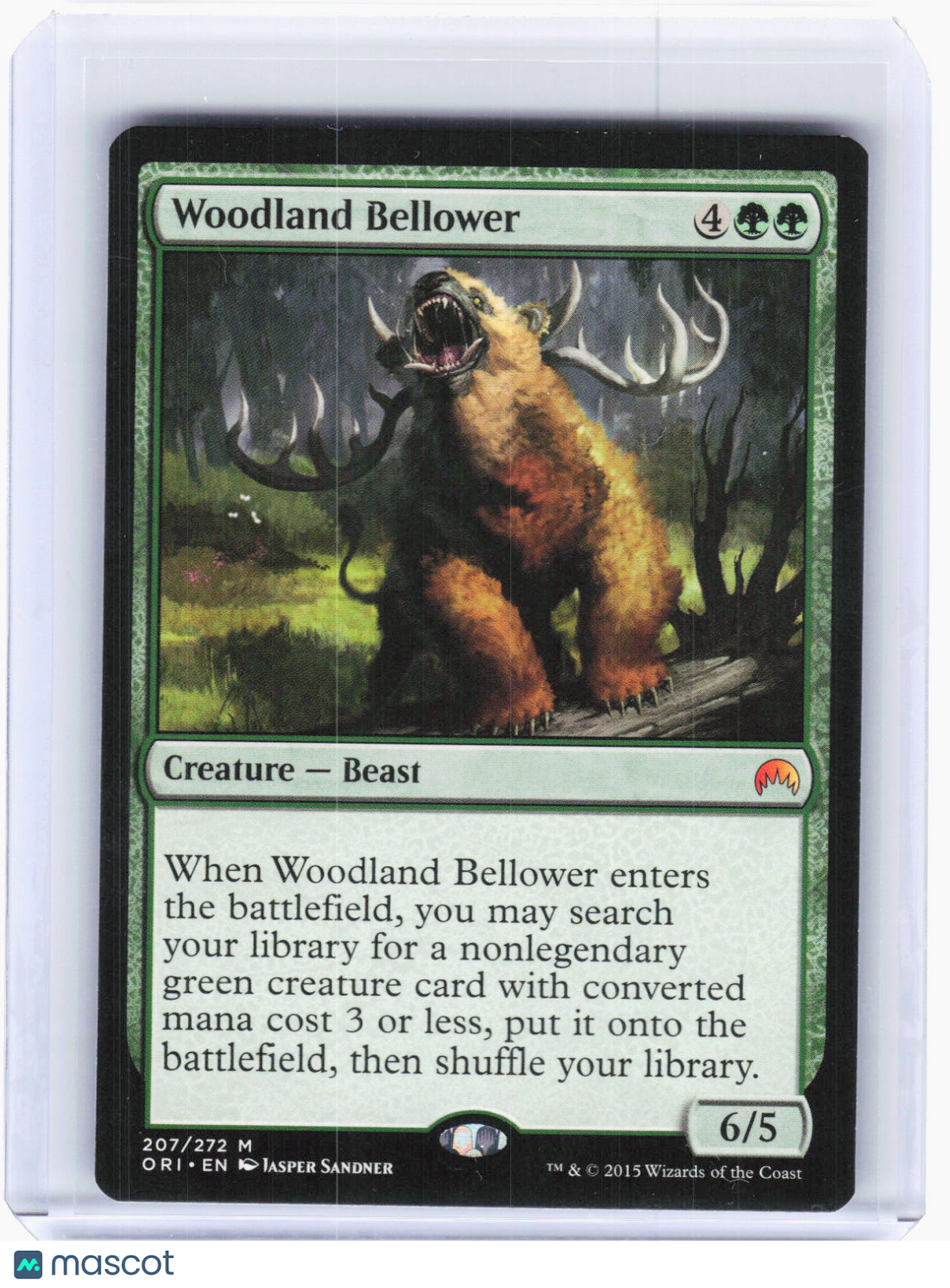 2015 Magic: The Gathering—Woodland Bellower #207 Magic Origins—Mythic Non-Foil