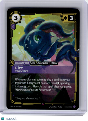 2026 Riftbound: League of Legends—Fizz, Trickster #140 Spiritforged—Rare Foil