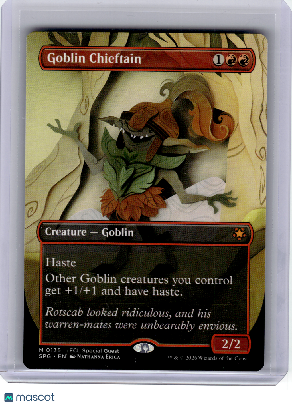 2026 Magic: TG—Goblin Chieftain #135 Special Guest—Mythic Nonfoil (Borderless)