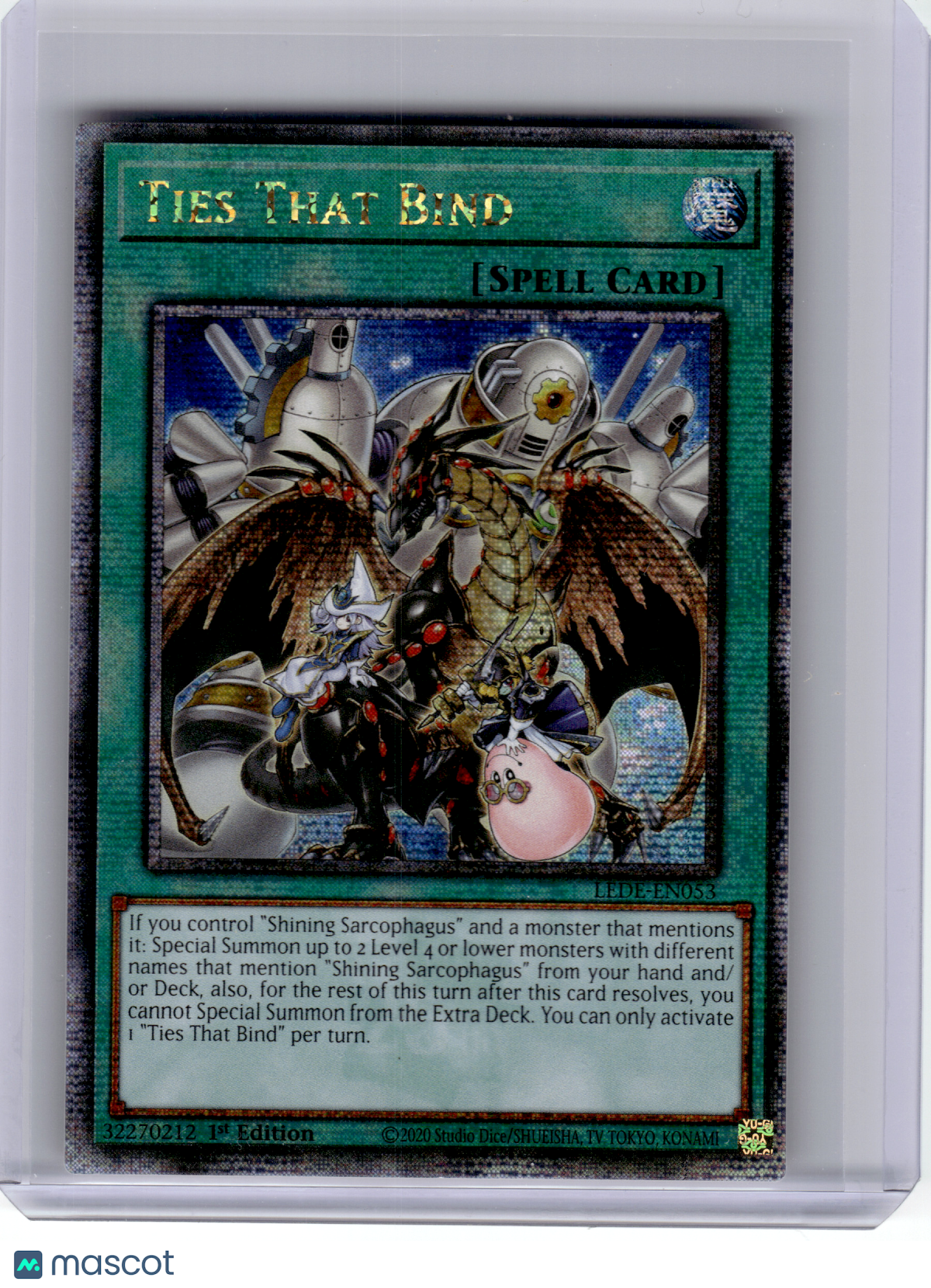 2024 YuGiOh!—Ties That Bind #LEDE-EN053—Quarter Century Secret Rare (1st ED)