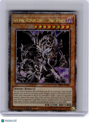2025 YuGiOh!—Grapha, Dragon Lord of Dark World #RA04-EN159—QSrR Foil (1st ED)