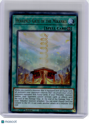 2023 YuGiOh!—Heavenly Gate of the Mikanko #AMDE-EN028—Ultra Rare Foil (1st ED)