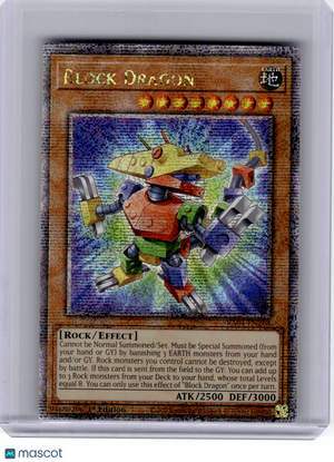 2025 YuGiOh!—Block Dragon #RA04-EN268 Quarter Century Stampede—QSrR (1st ED)