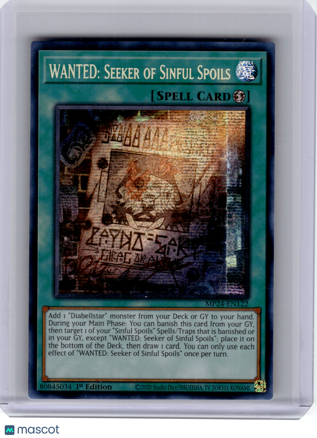 2024 YuGiOh!—WANTED: Seeker of Sinful Spoils #MP24-EN122—PScR Foil (1st ED)