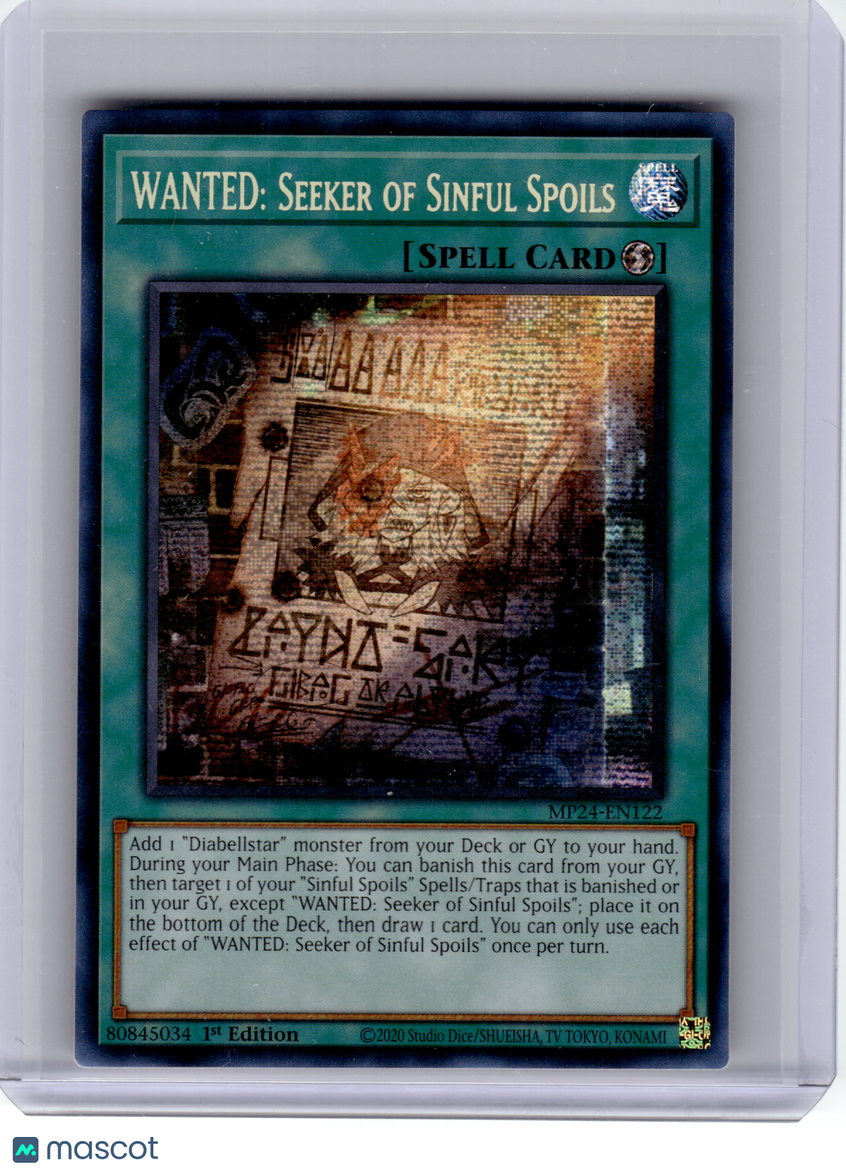 2024 YuGiOh!—WANTED: Seeker of Sinful Spoils #MP24-EN122—PScR Foil (1st ED)