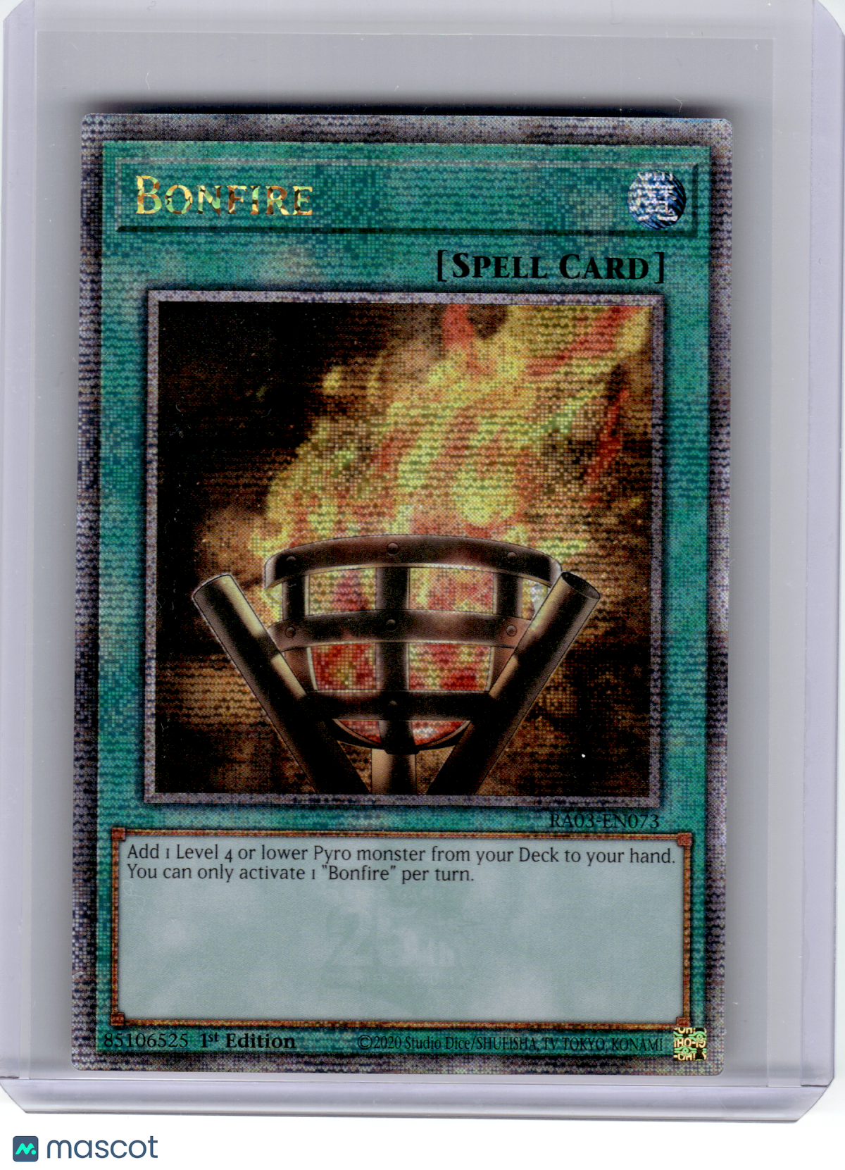2024 YuGiOh!—Bonfire #RA03-EN073—Quarter Century Secret Rare Foil (1st Edition)