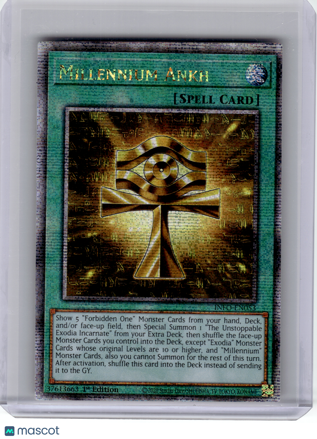 2024 YuGiOh!—Millennium Ankh #INFO-EN053 Infinite Forbidden—QsrR Foil (1st ED)