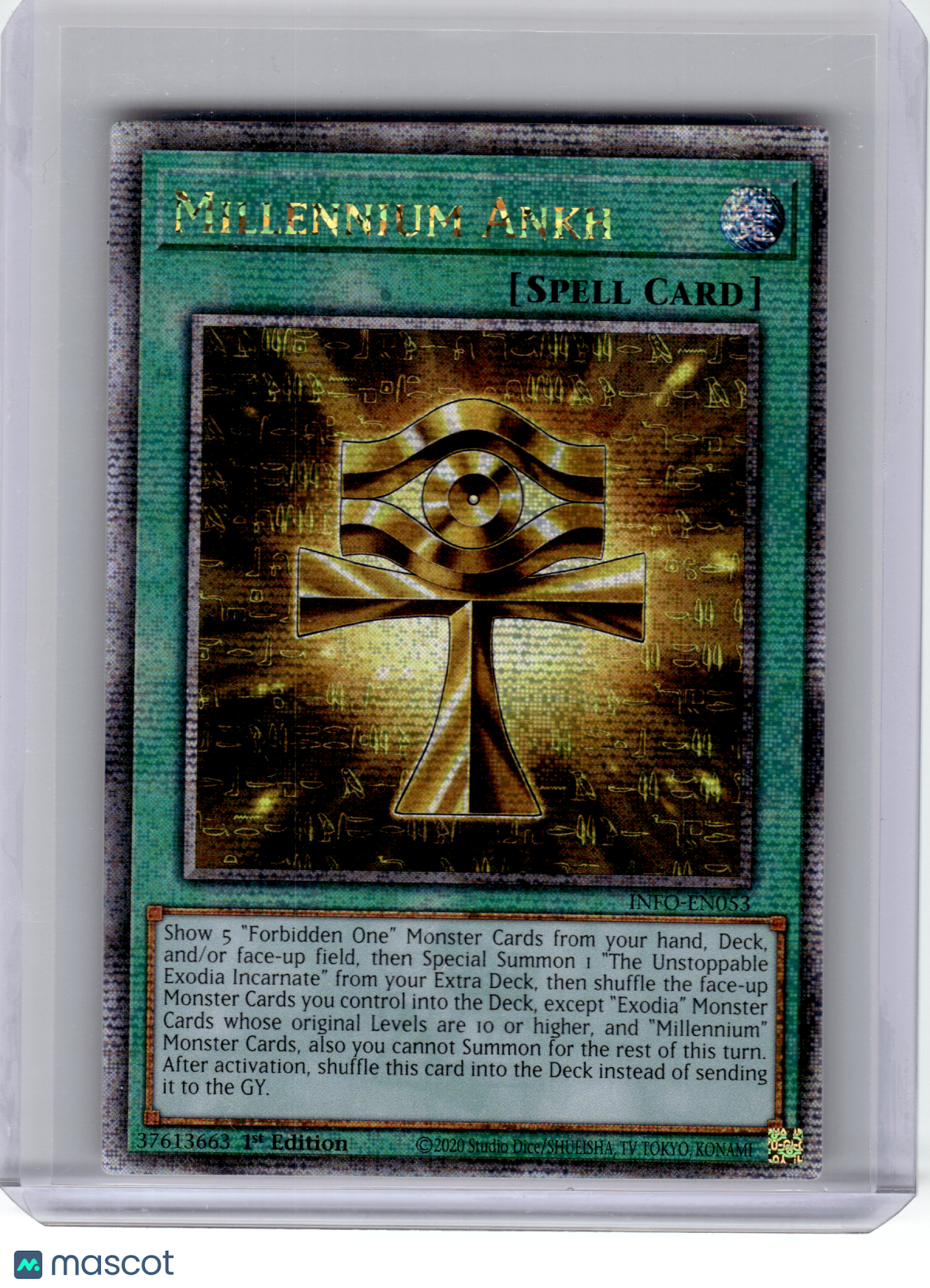 2024 YuGiOh!—Millennium Ankh #INFO-EN053 Infinite Forbidden—QsrR Foil (1st ED)