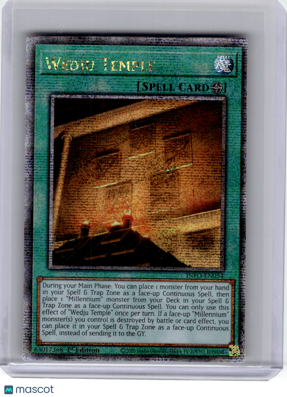 2024 YuGiOh!—Wedju Temple #INFO-EN054 Infinite Forbidden—QSrR Foil (1st ED)