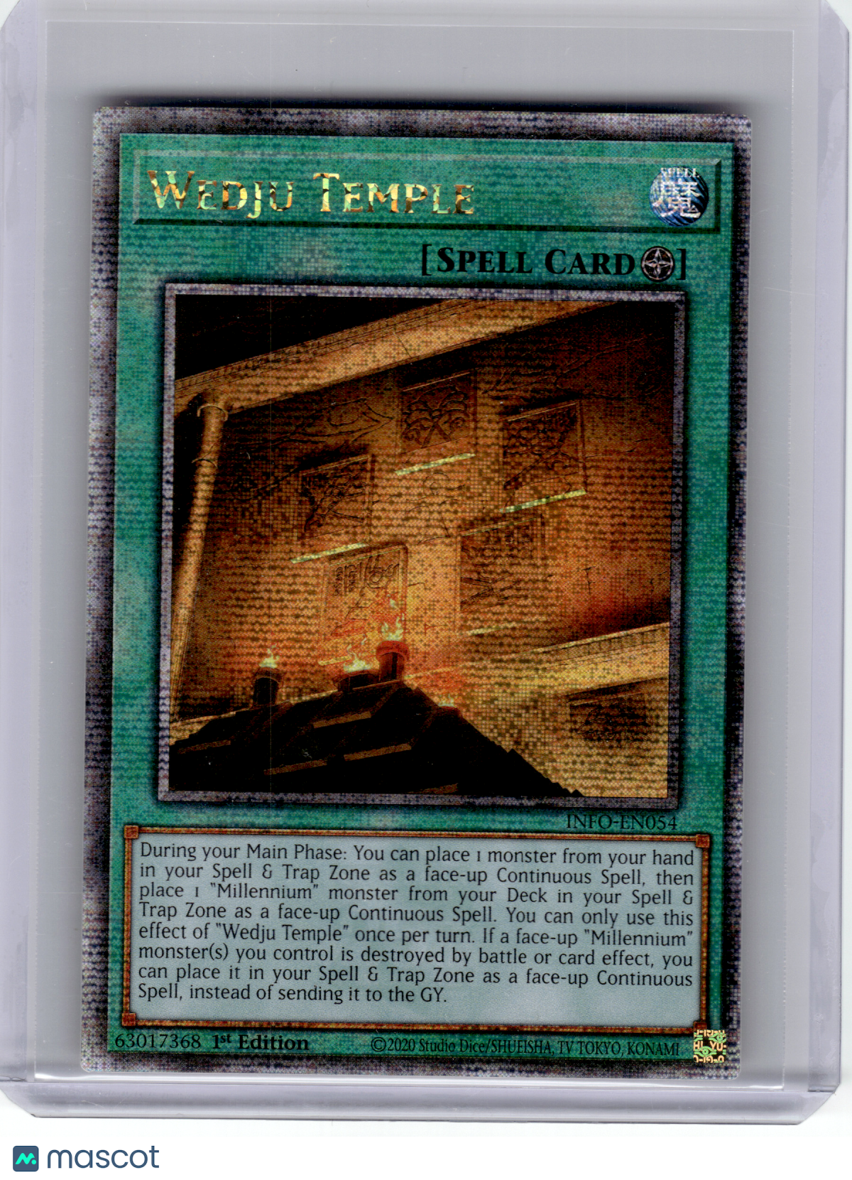 2024 YuGiOh!—Wedju Temple #INFO-EN054 Infinite Forbidden—QSrR Foil (1st ED)