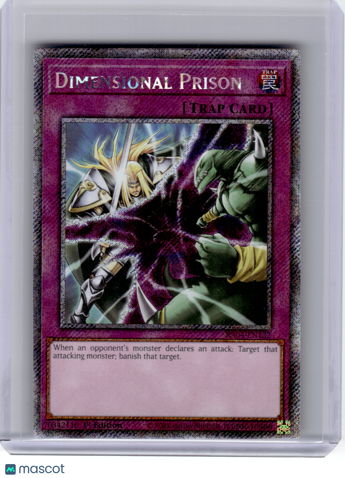 2025 YuGiOh!—Dimensional Prison #RA04-EN132—Platinum Secret Rare Foil (1st ED)