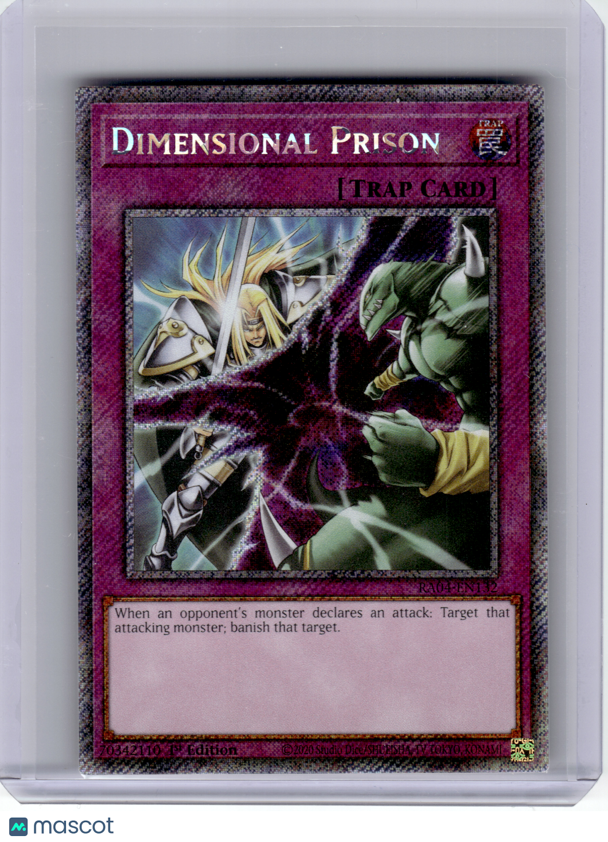 2025 YuGiOh!—Dimensional Prison #RA04-EN132—Platinum Secret Rare Foil (1st ED)
