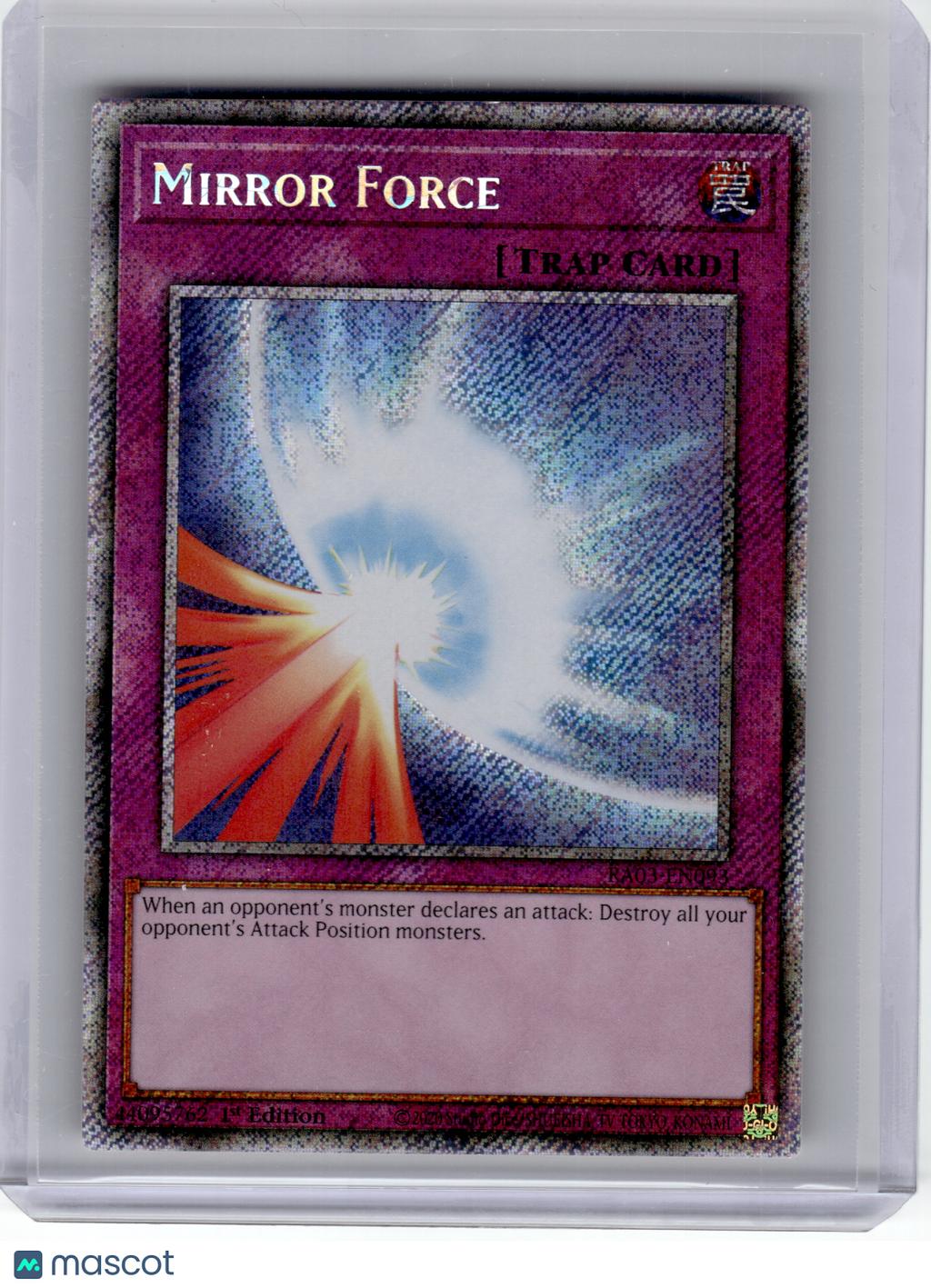 2024 YuGiOh!—Mirror Force #RA03-EN093—Platinum Secret Rare Foil (1st Edition)