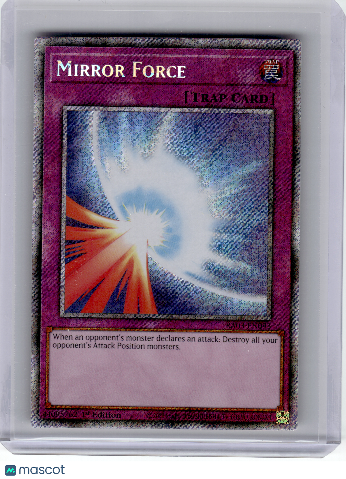 2024 YuGiOh!—Mirror Force #RA03-EN093—Platinum Secret Rare Foil (1st Edition)