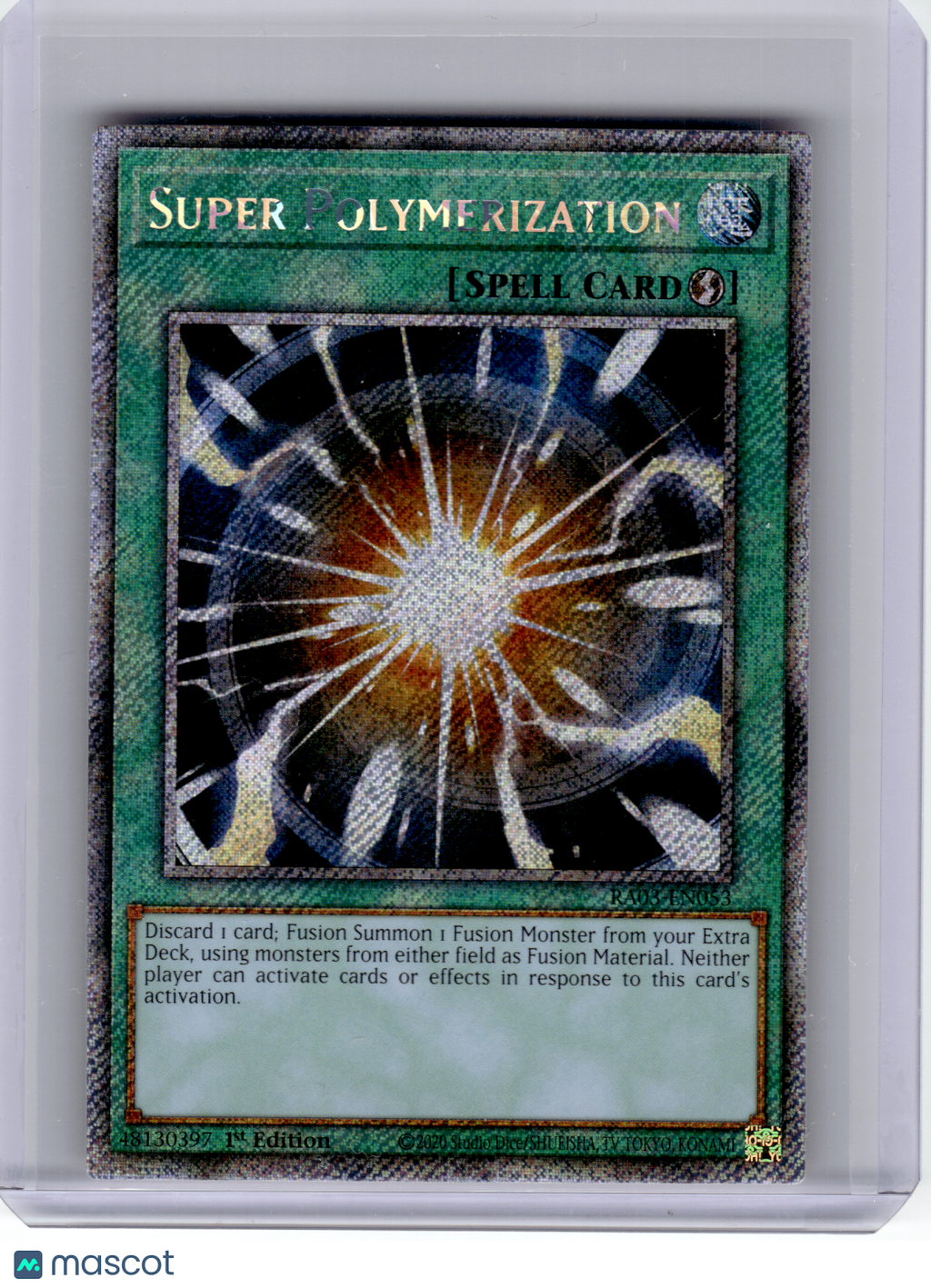 2024 YuGiOh!—Super Polymerization #RA03-EN053—Platinum Secret Rare Foil (1st ED)