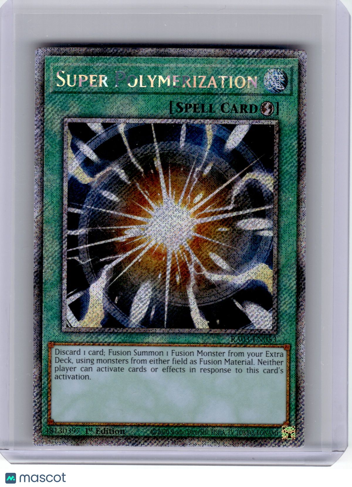 2024 YuGiOh!—Super Polymerization #RA03-EN053—Platinum Secret Rare Foil (1st ED)