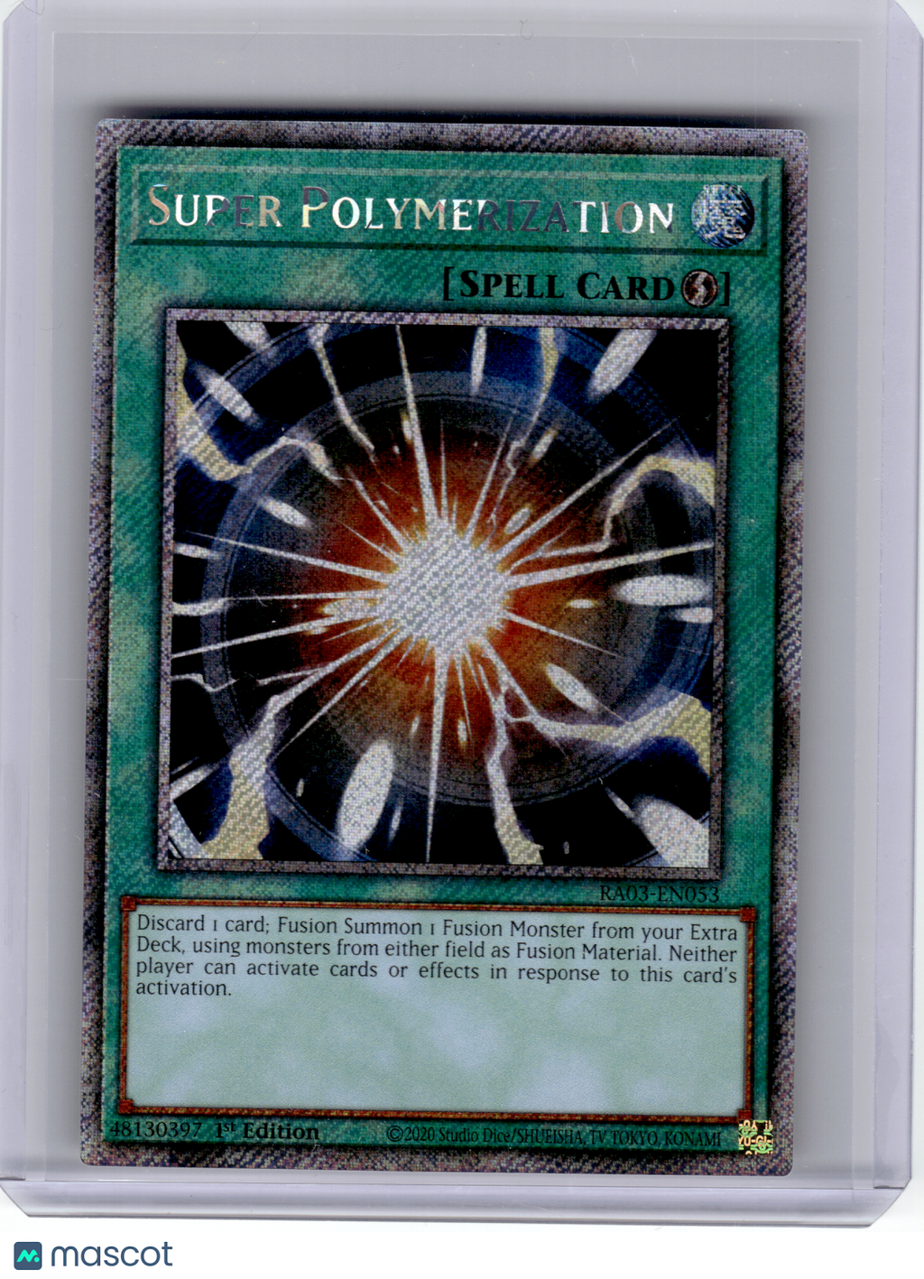 2024 YuGiOh!—Super Polymerization #RA03-EN053—Platinum Secret Rare Foil (1st ED)