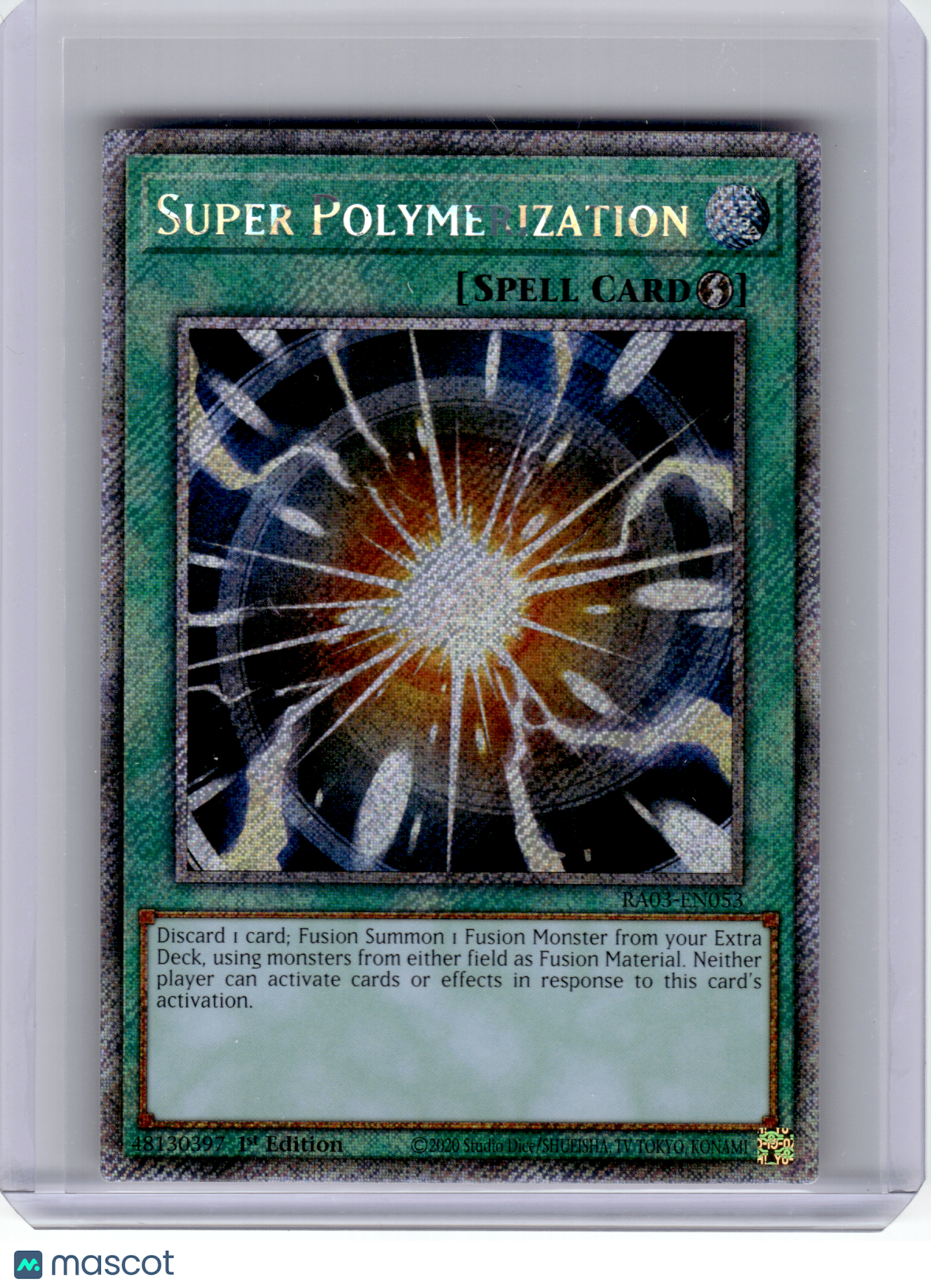 2024 YuGiOh!—Super Polymerization #RA03-EN053—Platinum Secret Rare Foil (1st ED)