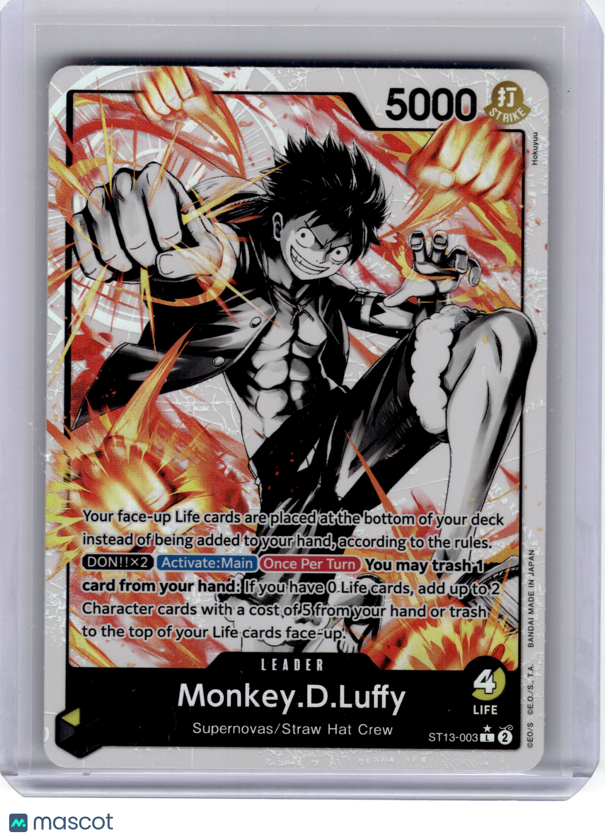 2024 OP CCG—Monkey.D.Luffy #ST13-003 UD: The Three Brothers—L Foil (Parallel)