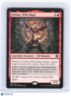 Magic: The Gathering Delina, Wild Mage Adventures in the Forgotten Realms - Rare