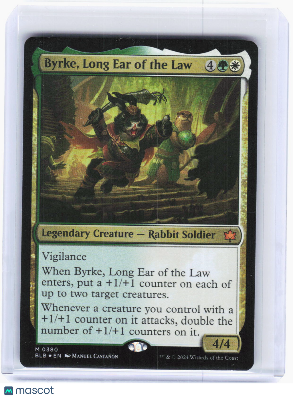 Magic: The Gathering—Byrke, Long Ear of the Law Bloomburrow—Mythic Foil (HP)