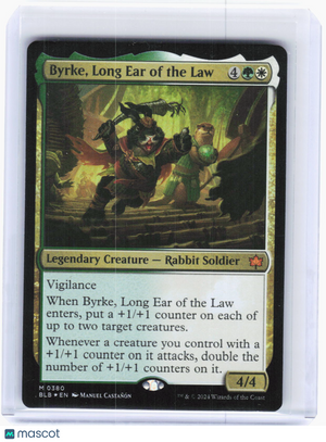 Magic: The Gathering—Byrke, Long Ear of the Law Bloomburrow—Mythic Foil (HP)