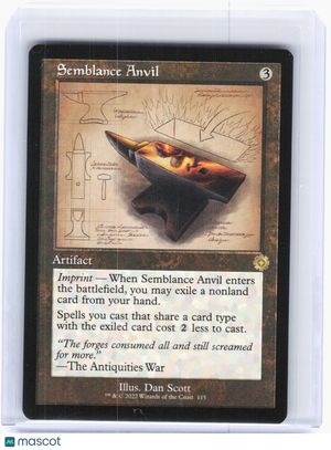 2022 Magic: The Gathering—Semblance Anvil (Schematic) #115 The Brothers War—Rare